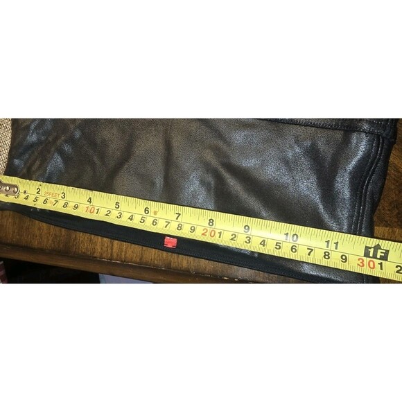 Spanx Faux Leather Leggings Sz Small NWOT | High Rise Shaping Stretch Pants Blac - Picture 6 of 8